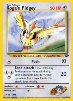 Kogas Pidgey - 80/132 - Common - Unlimited Edition