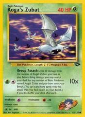 Koga's Zubat - 83/132 - Common - Unlimited Edition