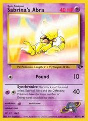 Sabrina's Abra - 93/132 - Common - Unlimited Edition