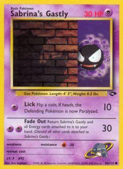 Sabrinas Gastly - 96/132 - Common - Unlimited Edition