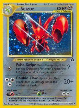 Scizor - 10/75 - Holo Rare - Unlimited Edition