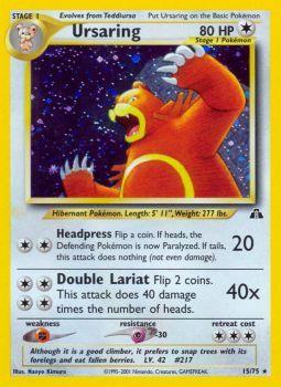 Ursaring - 15/75 - Holo Rare - Unlimited Edition