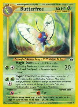 Butterfree - 19/75 - Rare - Unlimited Edition