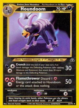 Houndoom - 23/75 - Rare - Unlimited Edition