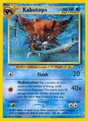 Kabutops - 25/75 - Rare - Unlimited Edition