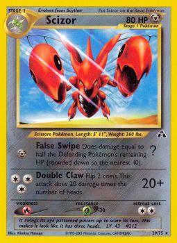 Scizor - 29/75 - Rare - Unlimited Edition