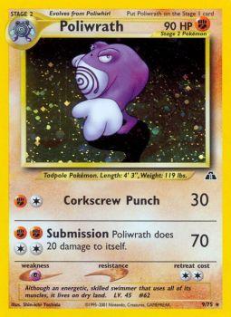 Poliwrath - 9/75 - Holo Rare - Unlimited Edition