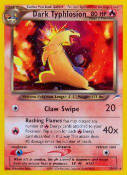 Dark Typhlosion - 10/105 - Holo Rare - Unlimited Edition