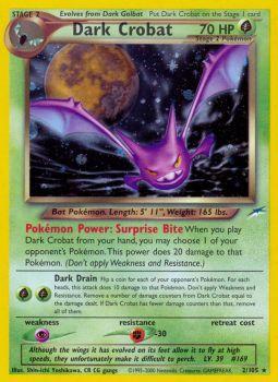 Dark Crobat - 2/105 - Holo Rare - Unlimited Edition