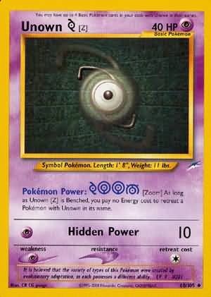 Unown [Z] - 60/105 - Uncommon - Unlimited Edition