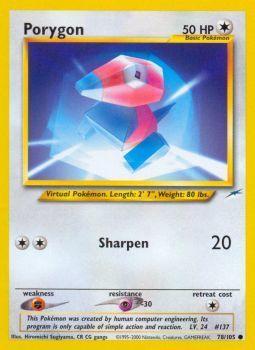 Porygon - 78/105 - Common - Unlimited Edition