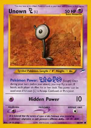 Unown [L] - 86/105 - Common - Unlimited Edition