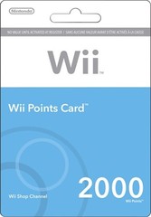 Accessory: 2000 Wii Points Card