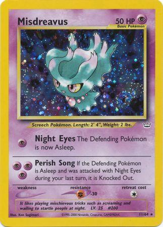 Misdreavus - 11/64 - Holo Rare - Unlimited Edition