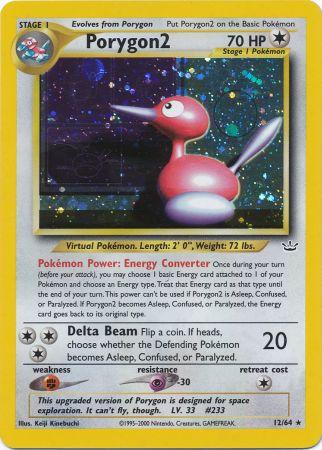 Porygon2 - 12/64 - Holo Rare - Unlimited Edition