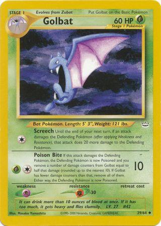 Golbat - 29/64 - Uncommon - Unlimited Edition