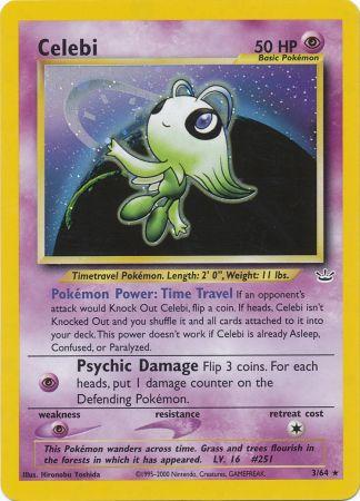 Celebi - 3/64 - Holo Rare - Unlimited Edition