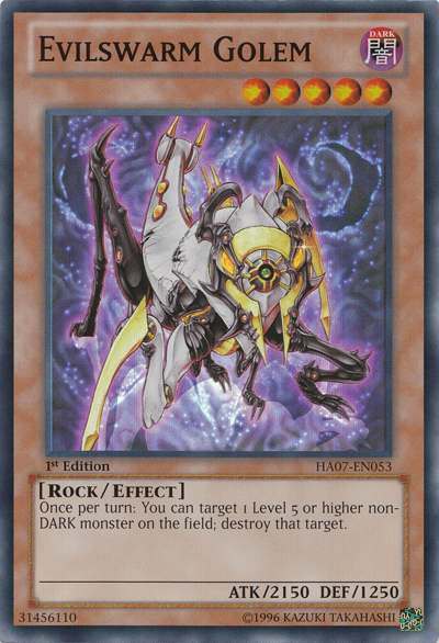 Evilswarm Golem - HA07-EN053 - Super Rare - Unlimited Edition