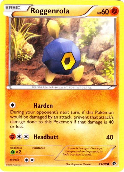 Roggenrola - 49/98 - Shattered Holo Rare