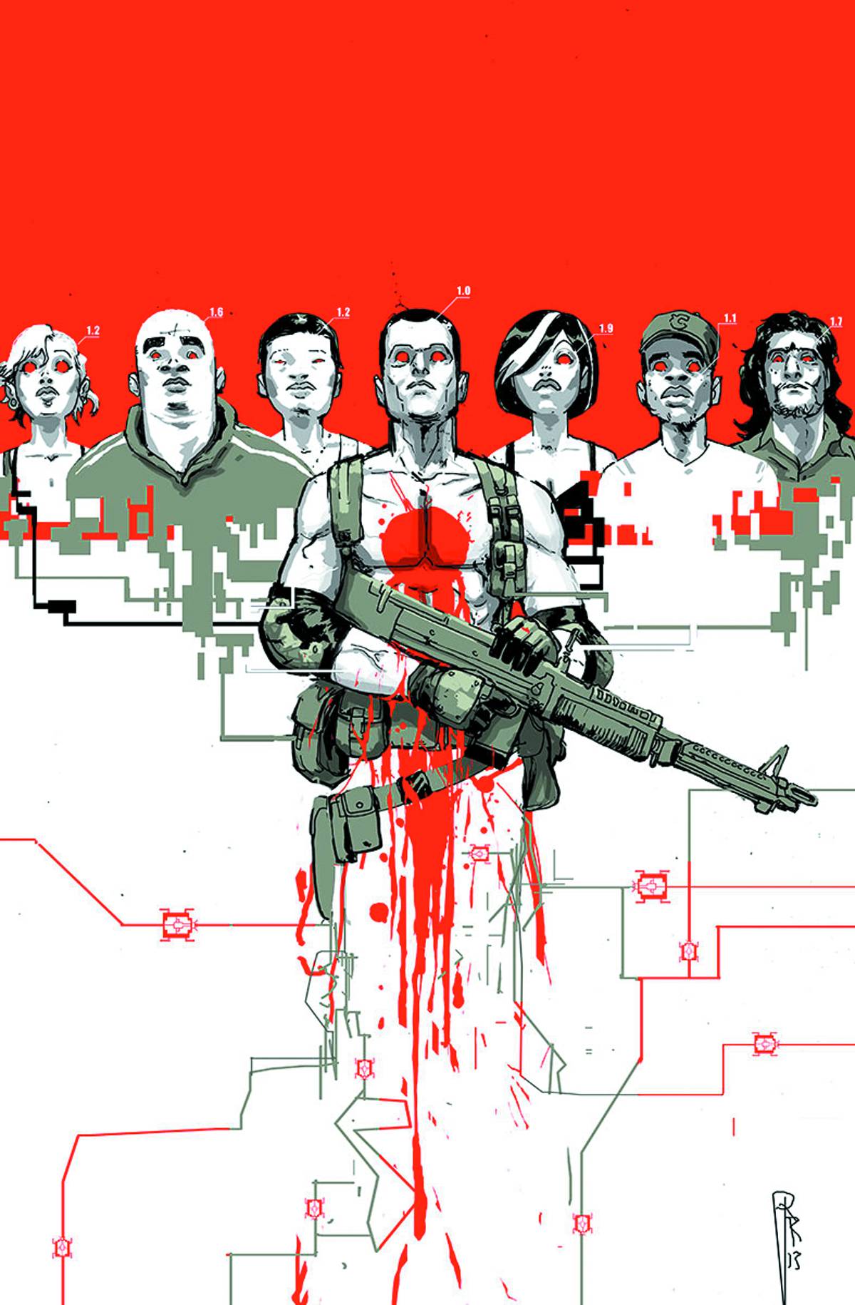 Bloodshot & Hard Corps #17 Reg Rossmo