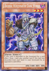 Broww, Huntsman of Dark World - LCJW-EN243 - Secret Rare - 1st Edition