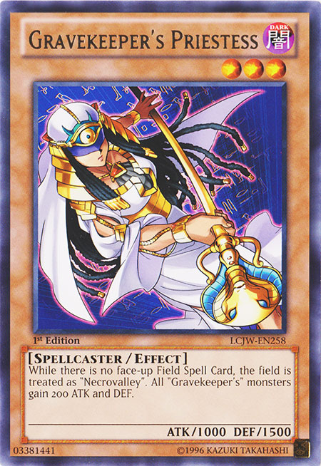 Gravekeepers Priestess - LCJW-EN258 - Rare - 1st Edition