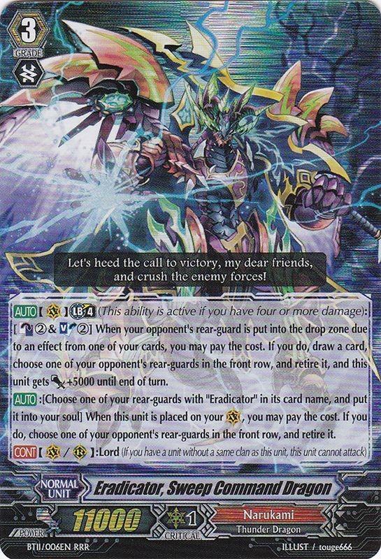 Eradicator, Sweep Command Dragon - BT11/006EN - RRR