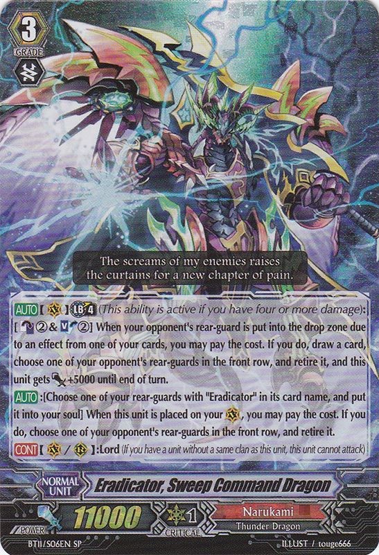 Eradicator, Sweep Command Dragon - BT11/S06EN - SP