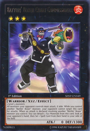Battlin Boxer Cheat Commissioner - SHSP-EN049 - Rare - 1st Edition