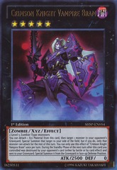 Crimson Knight Vampire Bram - SHSP-EN054 - Ultra Rare - 1st Edition