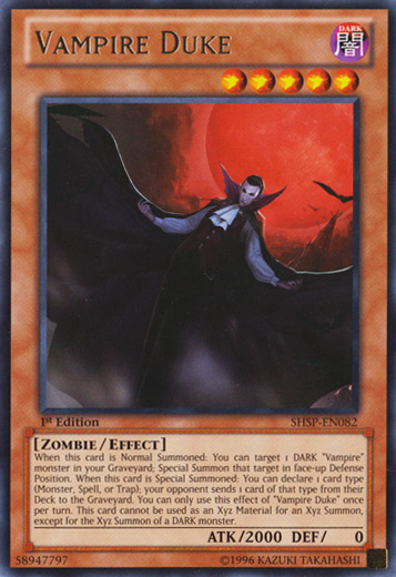 Vampire Duke - SHSP-EN082 - Rare - 1st Edition