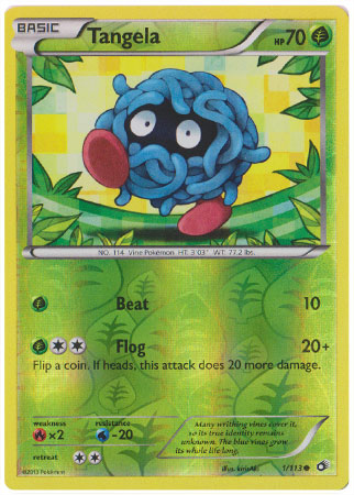 Tangela - 1/113 - Common - Reverse Holo