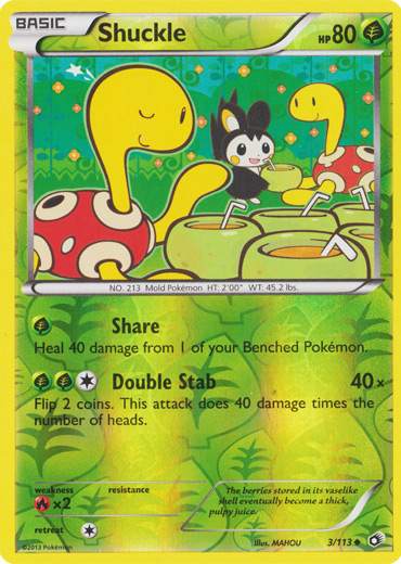 Shuckle - 3/113 - Uncommon - Reverse Holo