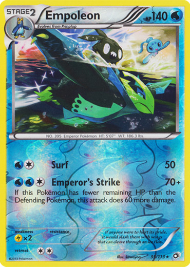 Empoleon - 35/113 - Rare - Reverse Holo Empoleon - 35/113 - Rare - Reverse Holo