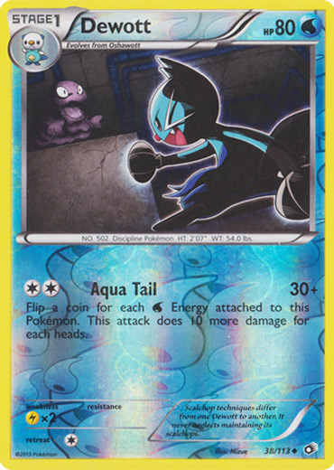 Dewott - 38/113 - Uncommon - Reverse Holo