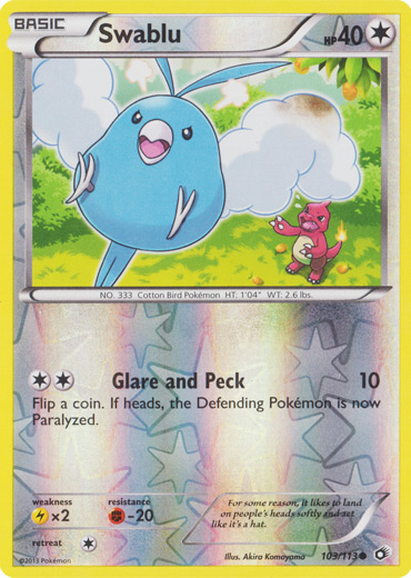 Swablu - 103/113 - Common - Reverse Holo