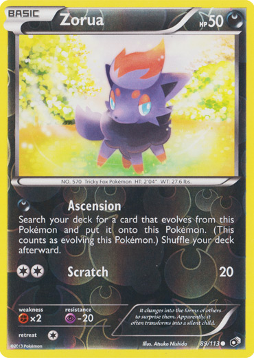 Zorua - 89/113 - Common - Reverse Holo