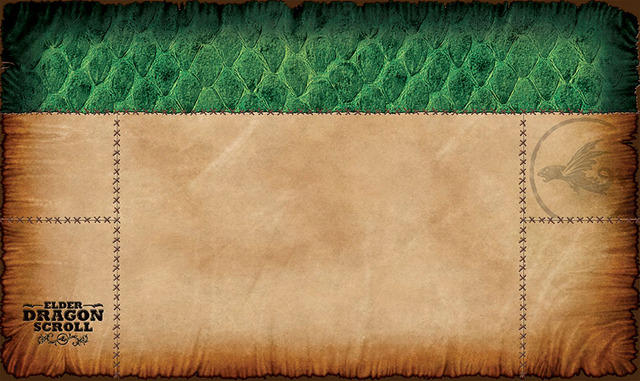 Elder Dragon Scroll Playmat Green