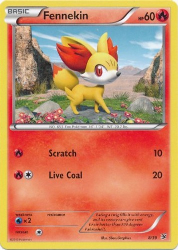 Pokemon - Fennekin - 8/39 - XY - Kalos Starter - NM | eBay