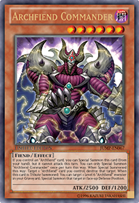 Archfiend Commander - JUMP-EN067 - Ultra Rare - Limited Edition