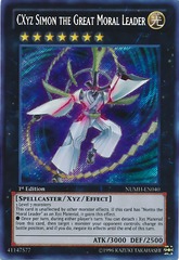 CXyz Simon the Great Moral Leader - NUMH-EN040 - Secret Rare - Unlimited