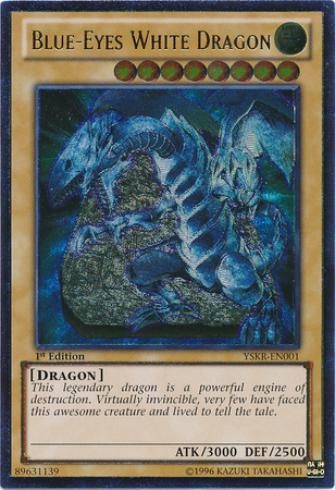 Blue-Eyes White Dragon - YSKR-EN001 - Ultimate Rare - 1st Edition