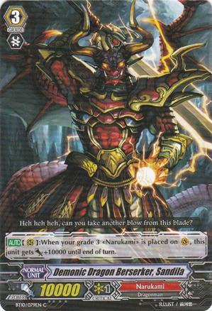 Demonic Dragon Berserker, Sandila - BT10/079EN - C