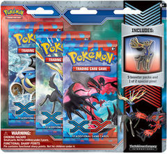 Pokemon XY 3-Booster Blister Pack - Xerneas Pin