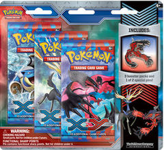 Pokemon XY 3-Booster Blister Pack - Yveltal Pin