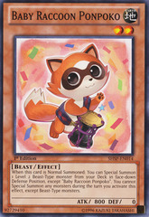 Baby Raccoon Ponpoko - SHSP-EN014 - Common - Unlimited Edition