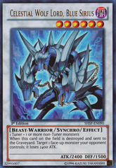 Celestial Wolf Lord, Blue Sirius - SHSP-EN090 - Ultra Rare - Unlimited Edition