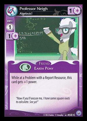Professor Neigh, Algebraic! - F21
