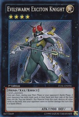 Evilswarm Exciton Knight - LVAL-EN056 - Secret Rare - 1st Edition