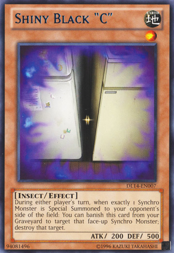 Shiny Black C - Blue - DL14-EN007 - Rare - Unlimited Edition